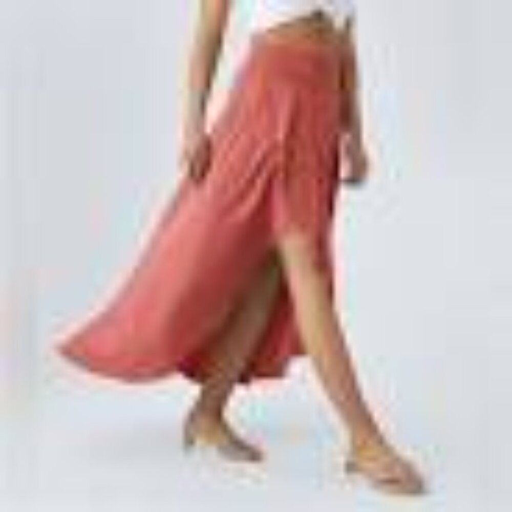 25-NWT HALARA BREEZEFUL HIGH WAISTED HIGH LOW RUFFLE 2 IN 1 SKIRT/BIKER SHORTS - Picture 6 of 6